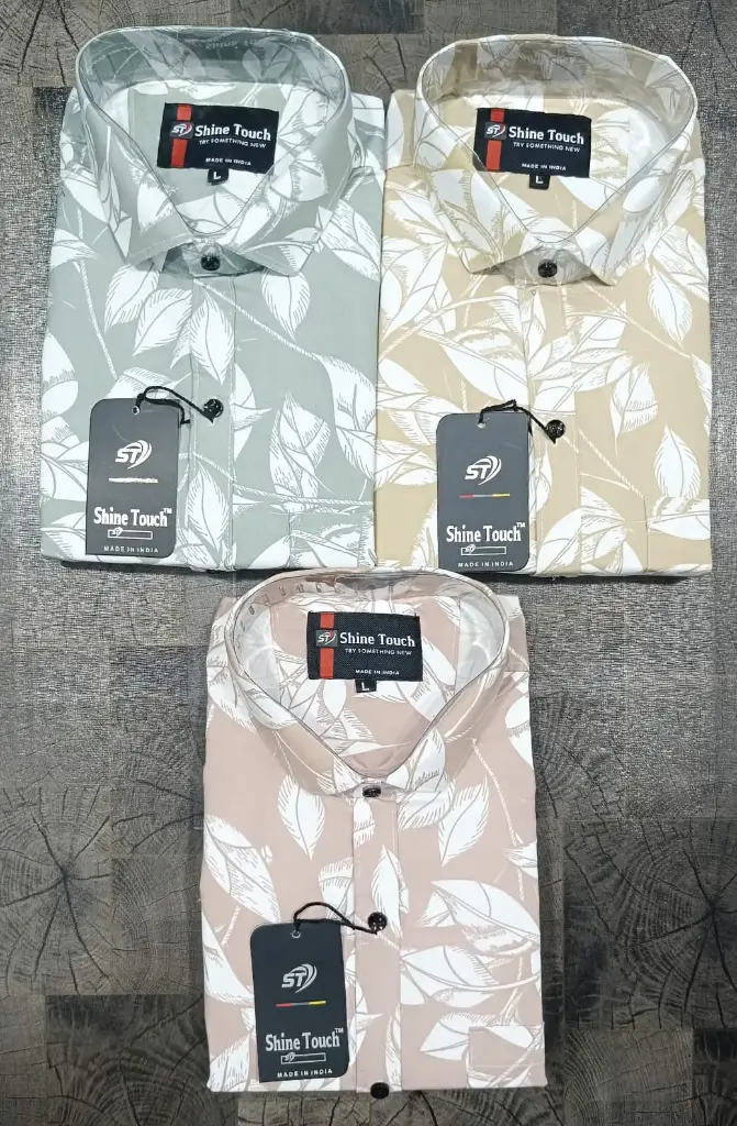 Men's Laffer Prints Half Sleeve Shirts 9 Piece Set