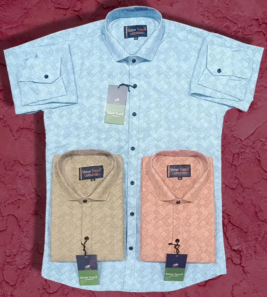 Men's Cotton Shirts 9 Piece Set